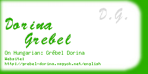 dorina grebel business card